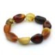 Olive Shape Amber Bracelets